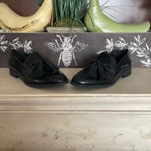 Zara Black Tassel Loafers